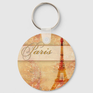 Love in Paris Key Ring