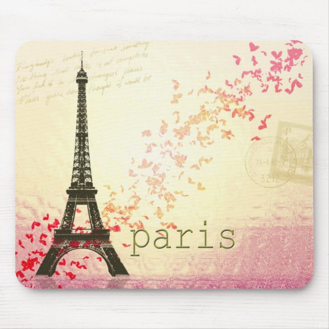 Love in Paris Mouse Mat (Front)