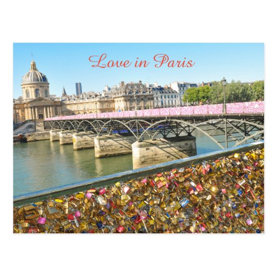 Love in Paris Postcard