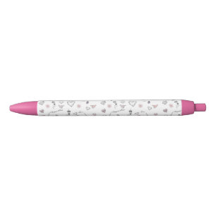 Love in Peris Bohemian Chic Floral Boho Girl Blue Ink Pen