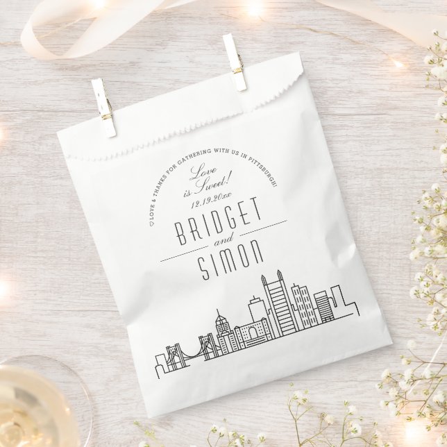 Love in Pittsburgh | Wedding Favour Bags (Clipped)