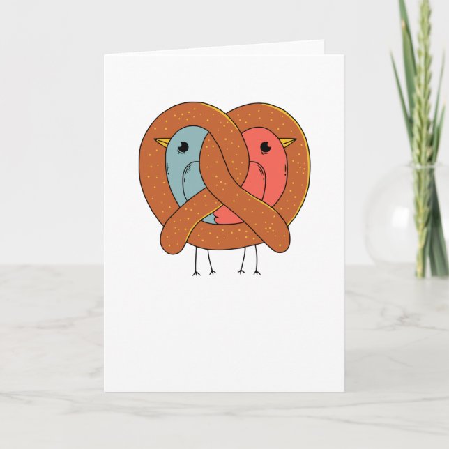 Love in Pretzel Card (Front)