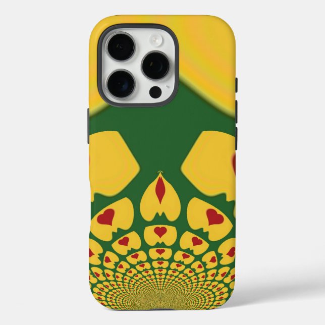 Love in Rasta Colours: Reggae Hearts Case-Mate iPhone Case (Back)