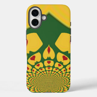 Love in Rasta Colours: Reggae Hearts iPhone 16 Plus Case