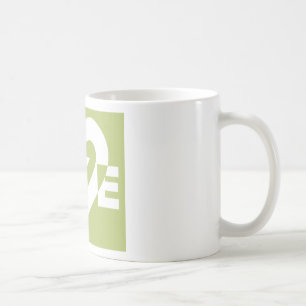 Love in Sage Green Coffee Mug