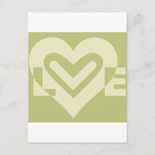 Love in Sage Green Postcard