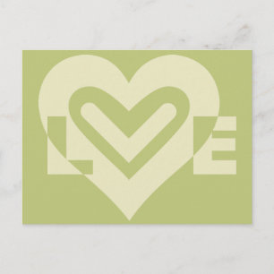 Love in Sage Green Postcard
