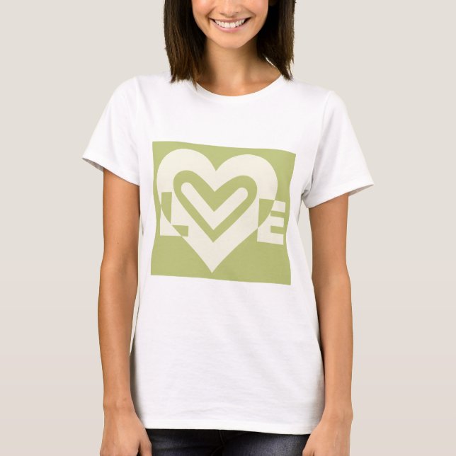 Love in Sage Green T-Shirt (Front)