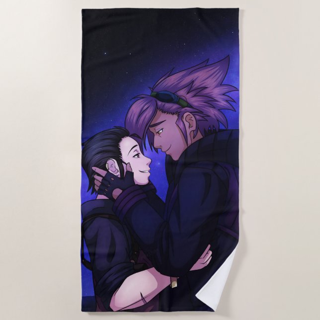 Love in Space Beach Towel (Front)