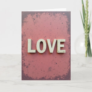 Love In Stone Aged Card