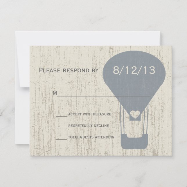 Love in the Air Balloon Wedding Response (Front)