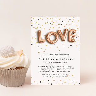 Love in the Air   Rehearsal Dinner Invitation
