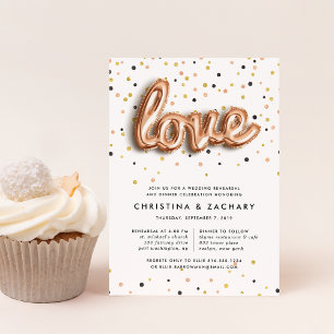 Love in the Air   Rehearsal Dinner Invitation