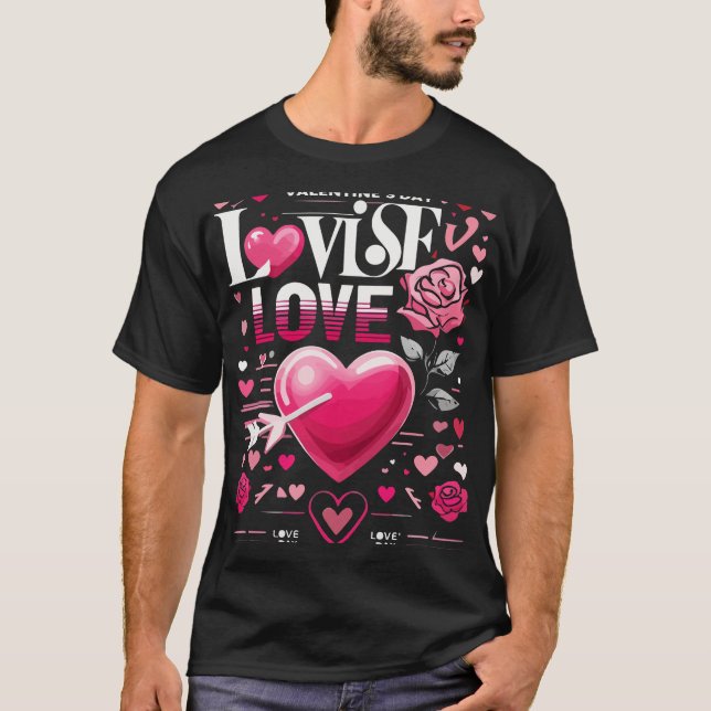 Love in the Air Valentine's Day Hoodie T-Shirt (Front)