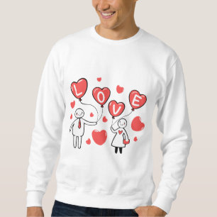 "Love in the Air" with Heart Balloons Sweatshirt