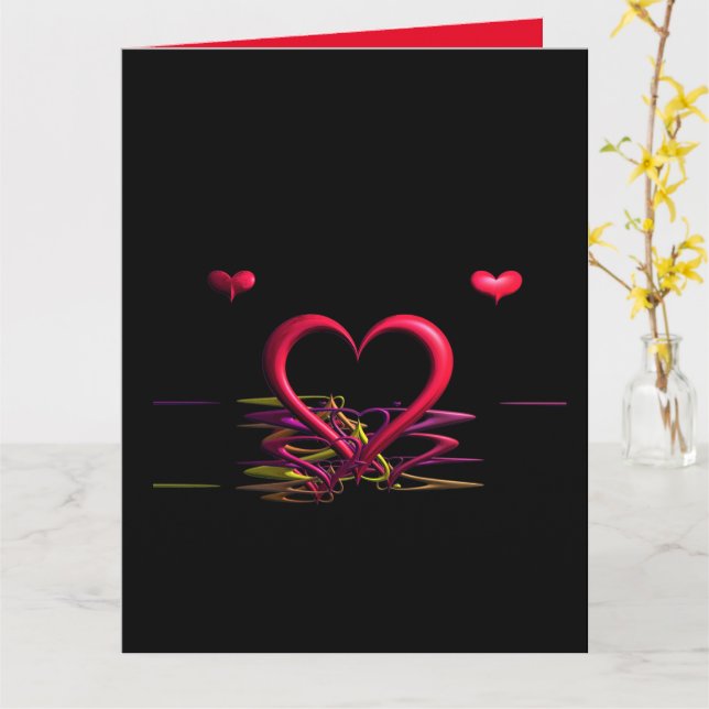 Love in the Darkness Blank Greeting Card (Yellow Flower)