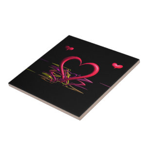 Love in the Darkness Ceramic Tile