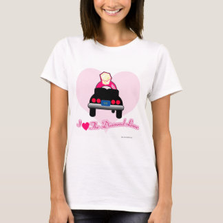 Love in the Diamond Lane Bridal Slogan Wedding T-Shirt