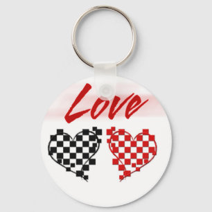 Love in the fast lane -for Nascar fans Key Ring