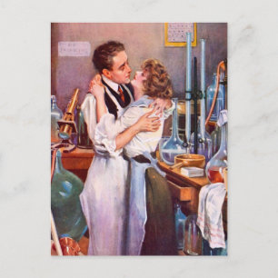 Love in the Lab Postcard