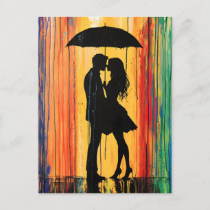 Love in the Rainbows Holiday Postcard
