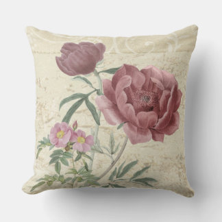 Love in White Script with Heart Custom Photo Throw Cushion