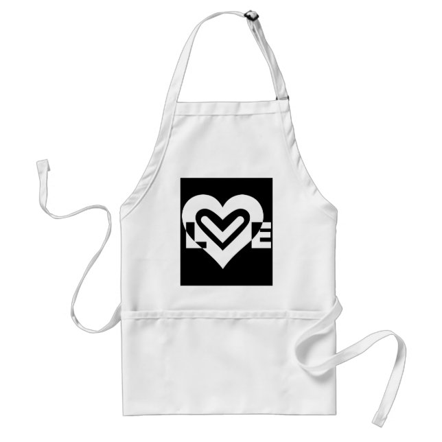 Love in White Standard Apron (Front)