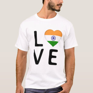 Love - India Flag T-Shirt