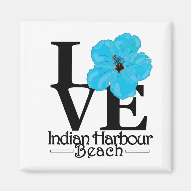 LOVE Indian Harbour Beach Magnet (Front)