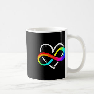 Love Infinity Heart Puzzle Piece Love Autism Aware Coffee Mug