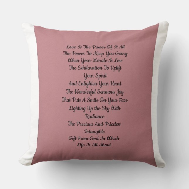 Love Inspirational Cushion (Front)