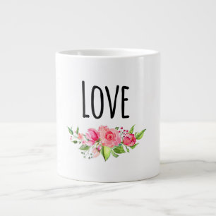 *~* LOVE INTENTION EMOTO Flower Bouquet Large Coffee Mug