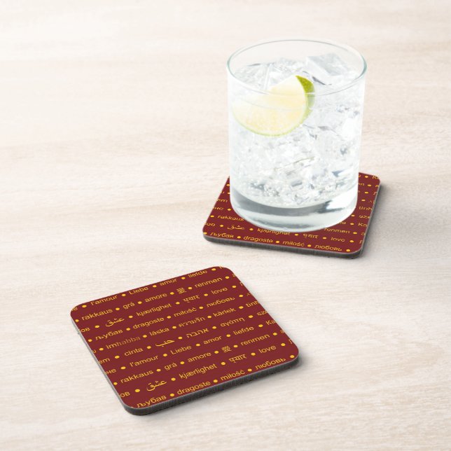 Love international words coaster (Right Side)