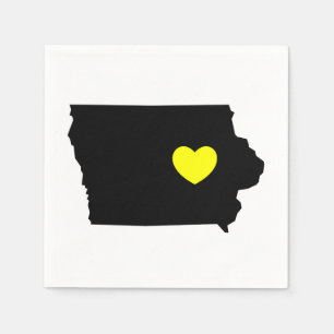Love Iowa - Hawkeye State Napkin