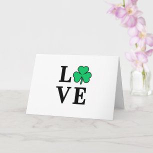 LOVE Ireland Clover Shamrock Minimal All Purpose Card