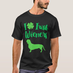 Love Irish Wieners St Pattys Dachshund T-Shirt