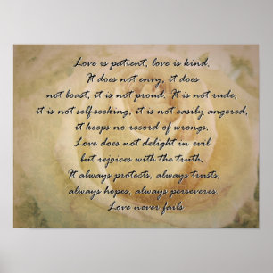 Love is 1 Corinthians 13 Poster