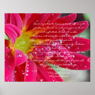 Love is.....1 Corinthians 13 Poster