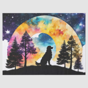 Love is a Dog waiting for you  Tissue Paper