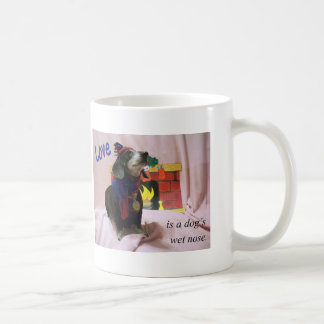 Love is a dog's wet nose coffee mug