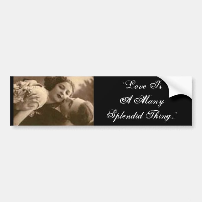 "Love Is A Many Splendid Thing" Sticker (Front)