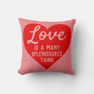 Love Is a Many Splendoured Thing Message Cushion