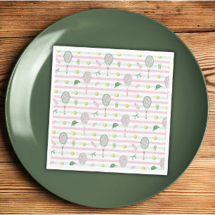 Love Is a Perfect Match Tennis Bridal Shower  Napkin