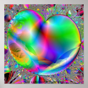 Love is a Rainbow Poster