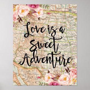 Love is a sweet adventure poster