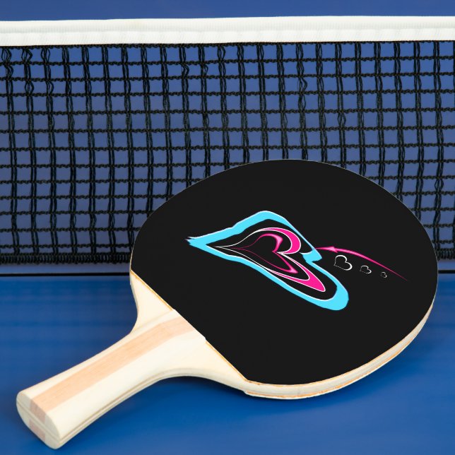 Love is a trail of hearts ping pong paddle (Insitu)
