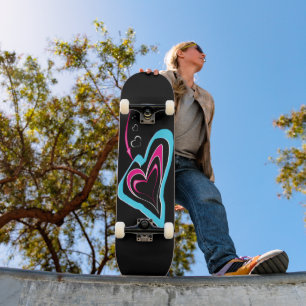 Love is a trail of hearts skateboard