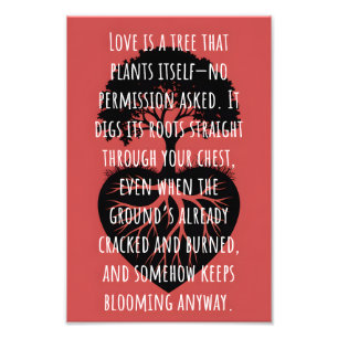 Love is a Tree Photo Print