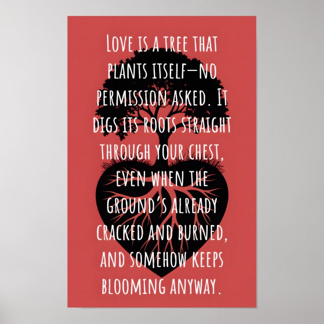 Love is a tree  poster (Front)