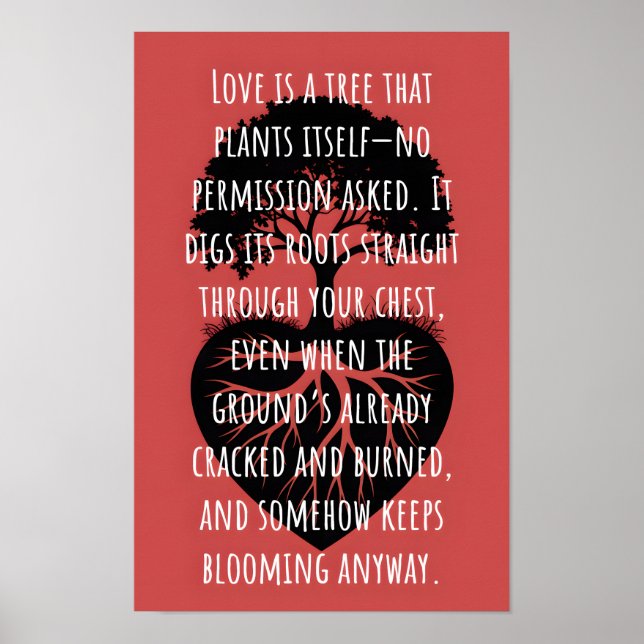 Love Is A Tree Poster (Front)